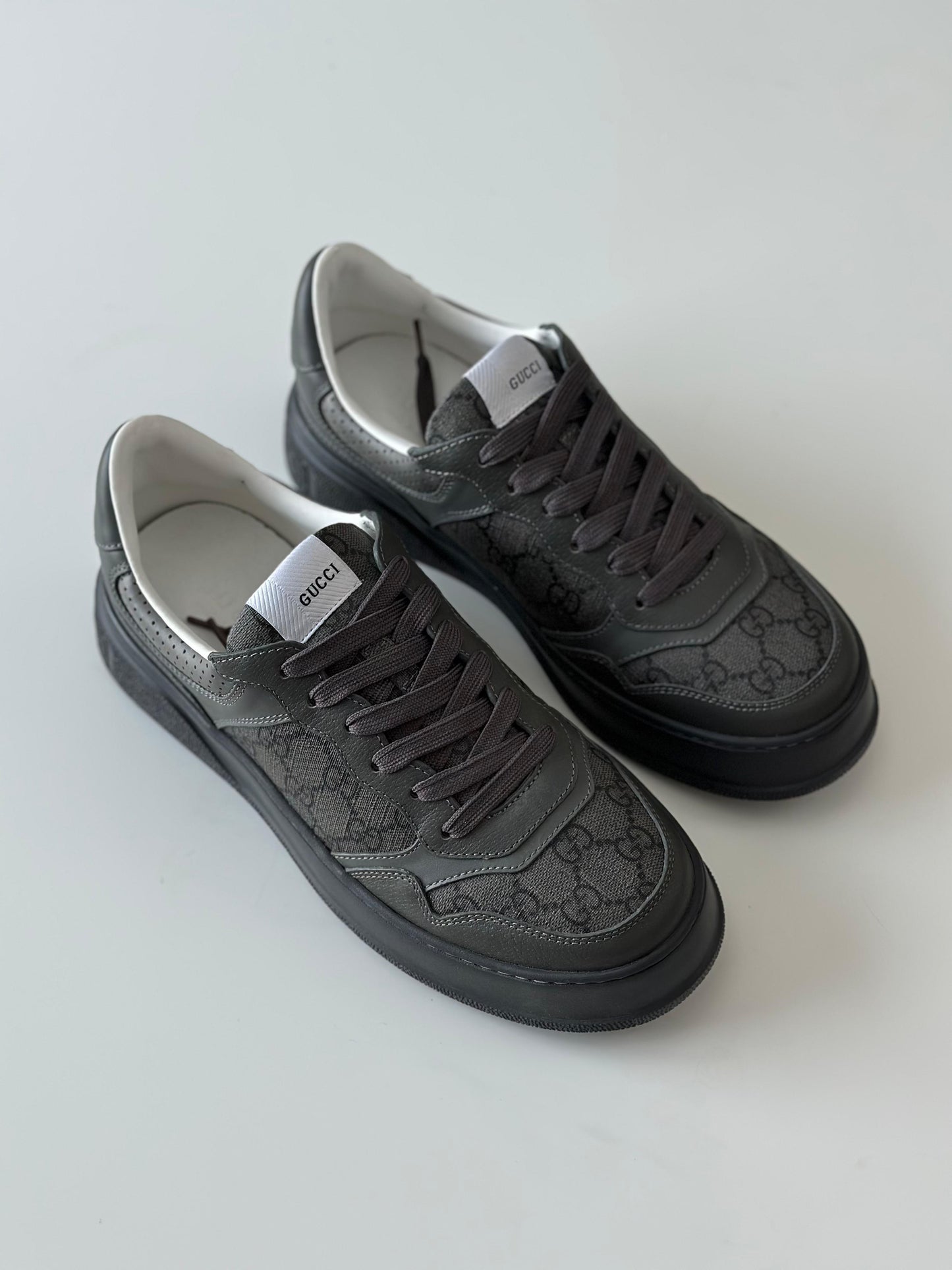 Gucci Men’s Chunky Sneaker – Black GG Supreme Canvas (2.2″ Platform)