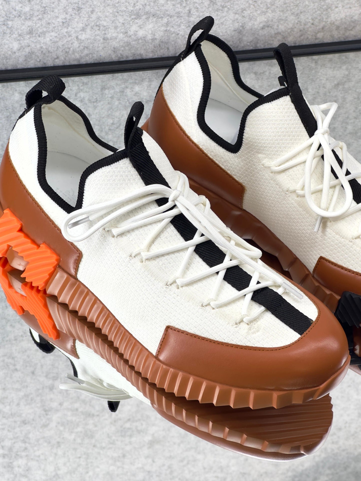 Hermès Lift Slip-On Sneakers knit upper, suede goatskin