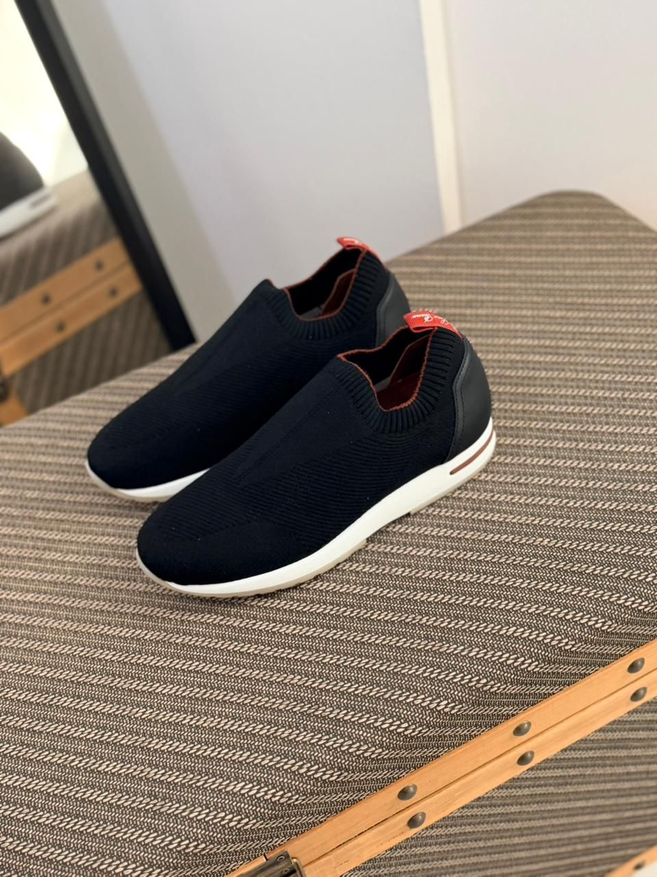 Loro Piana Knit Fabric 360 LP Flexy Walk Black