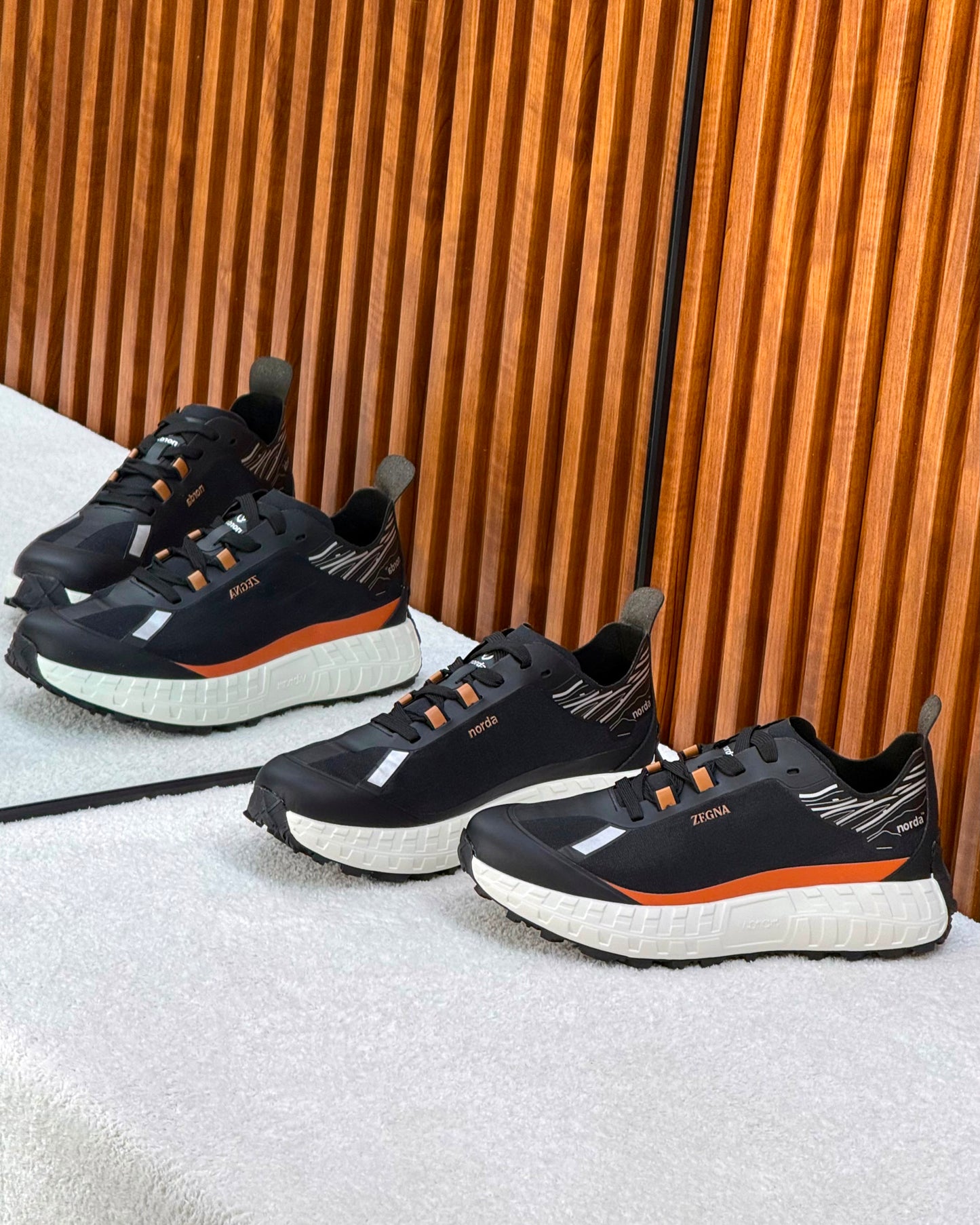 ZEGNA x norda™ black low-top Black/White