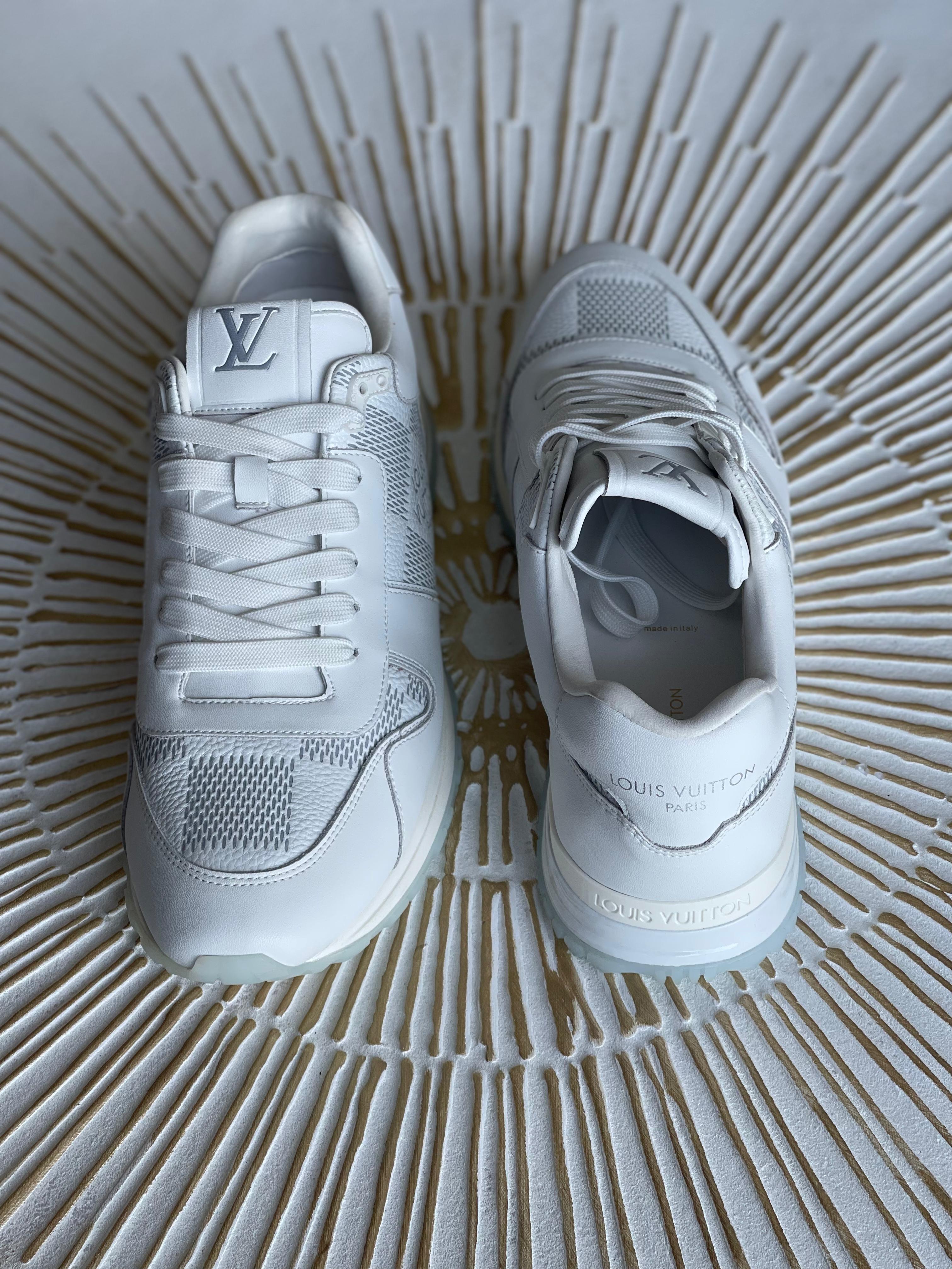 Louis Vuitton Run Away Low-Top Sneaker – White Monogram-Embossed
