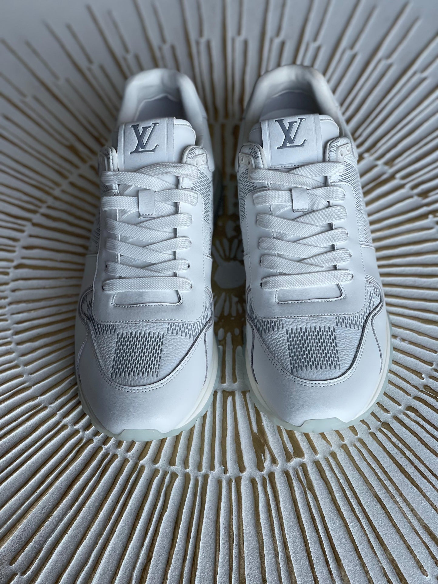 Louis Vuitton Run Away Low-Top Sneaker – White Monogram-Embossed Calf Leather (Men’s)