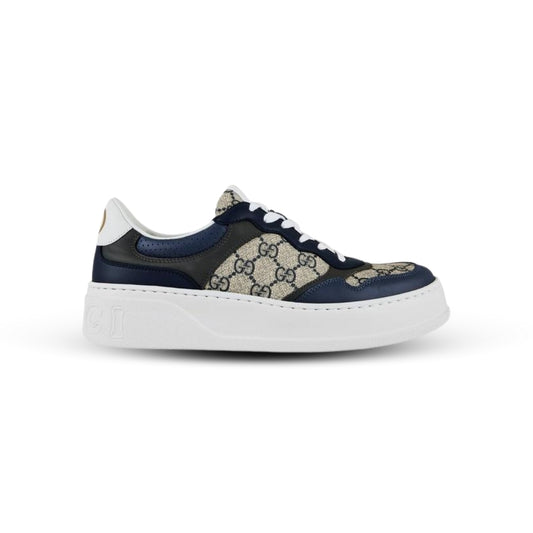 Gucci GG Supreme Sneaker – Beige/Ebony Canvas with Leather Trim (Men's, 669582 UPGA0 1080)