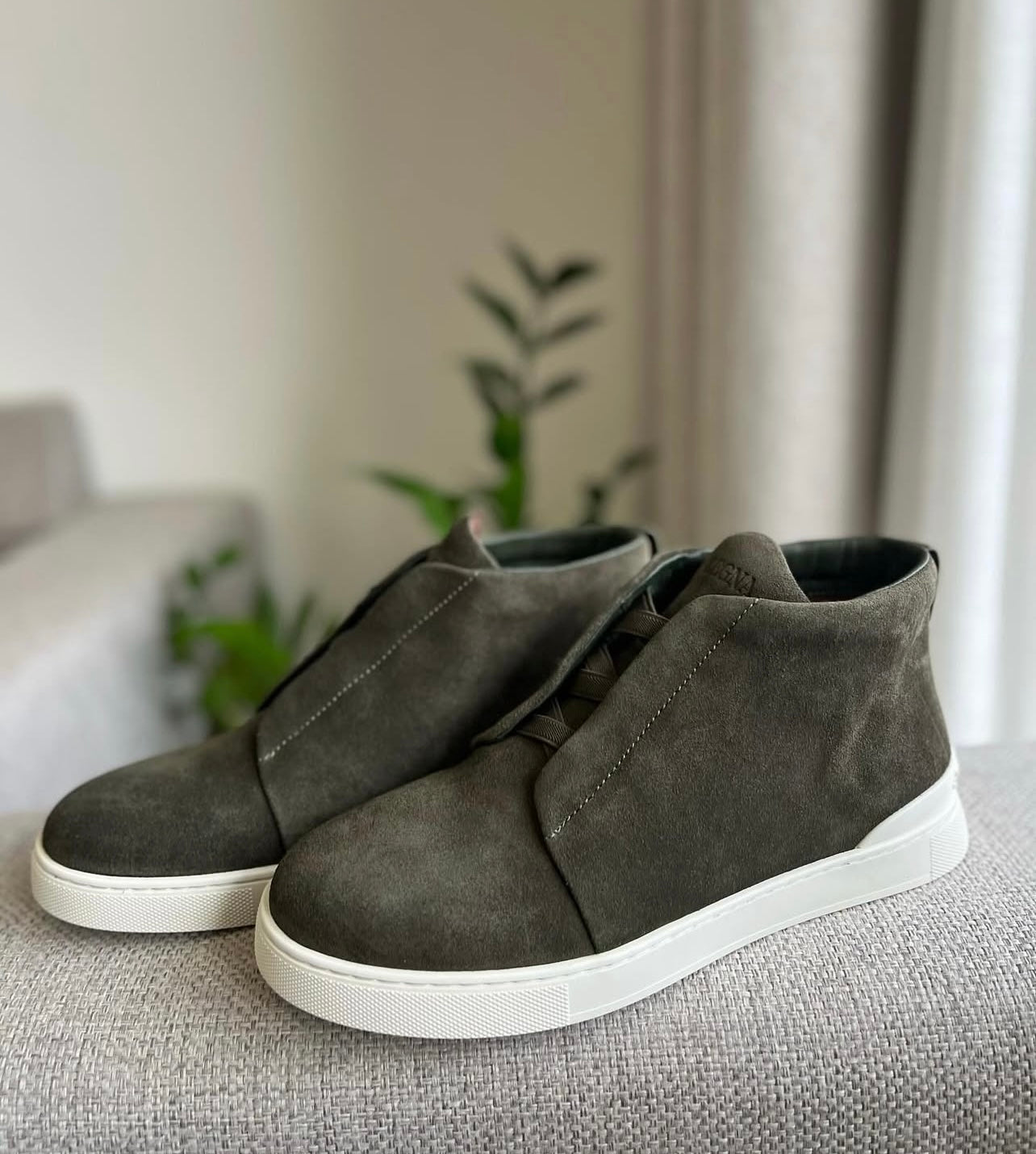 Zegna Suede TRIPLE STITCH Sneakers men