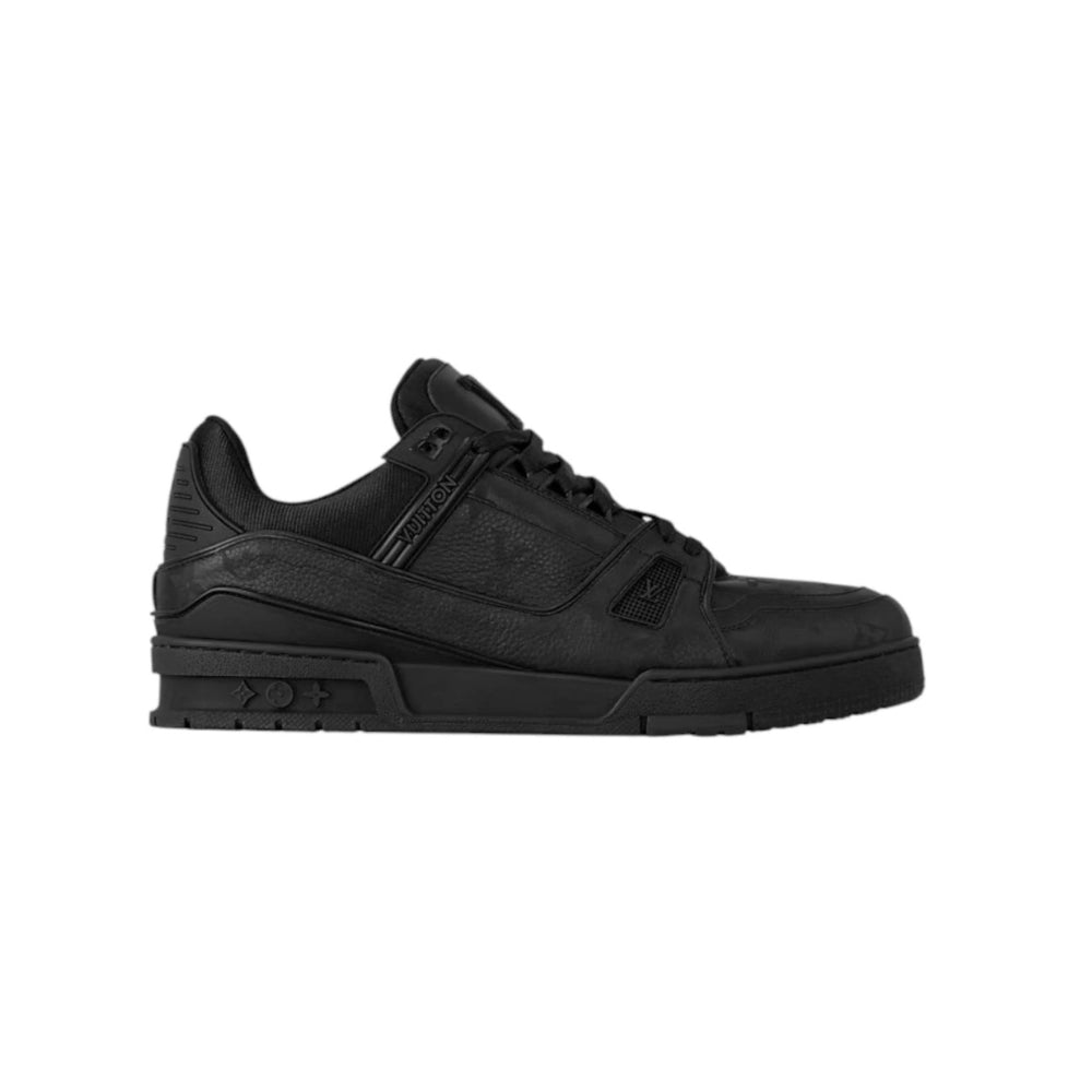 Louis Vuitton LV Trainer Sneaker – Triple Black Monogram Denim & Leather (Men’s)