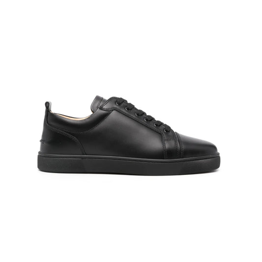 Christian Louboutin Adolon Junior Sneakers – Black Recycled Polyester with Loubi Red Side Insert
