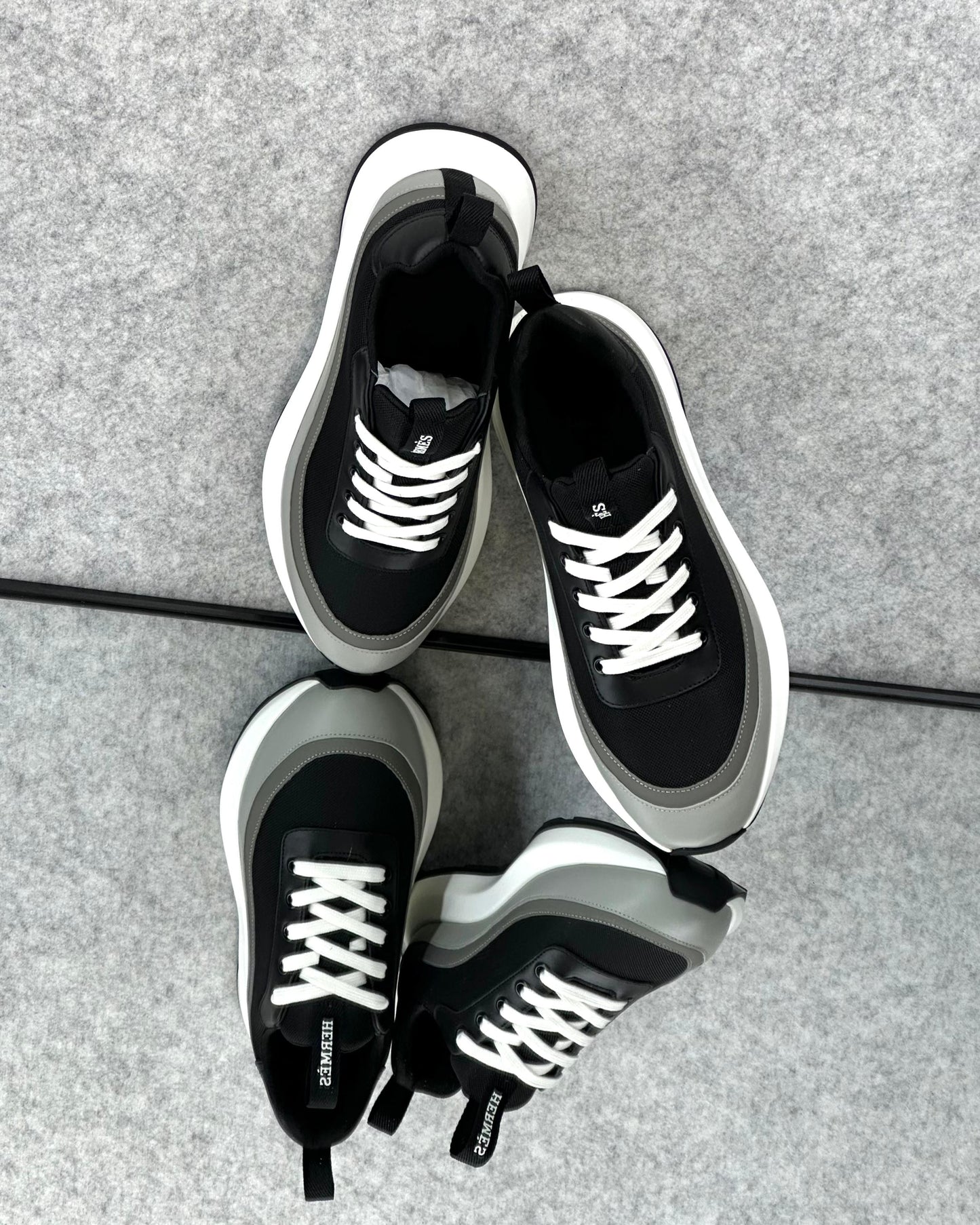 Hermès Gramme sneaker calfskin construction