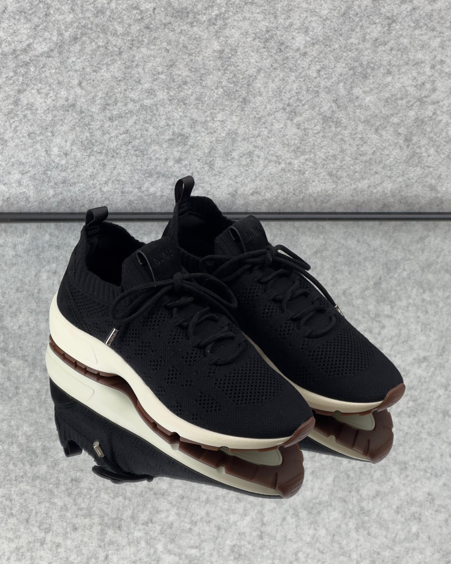 Dior B80 Lounge sneakers in black.