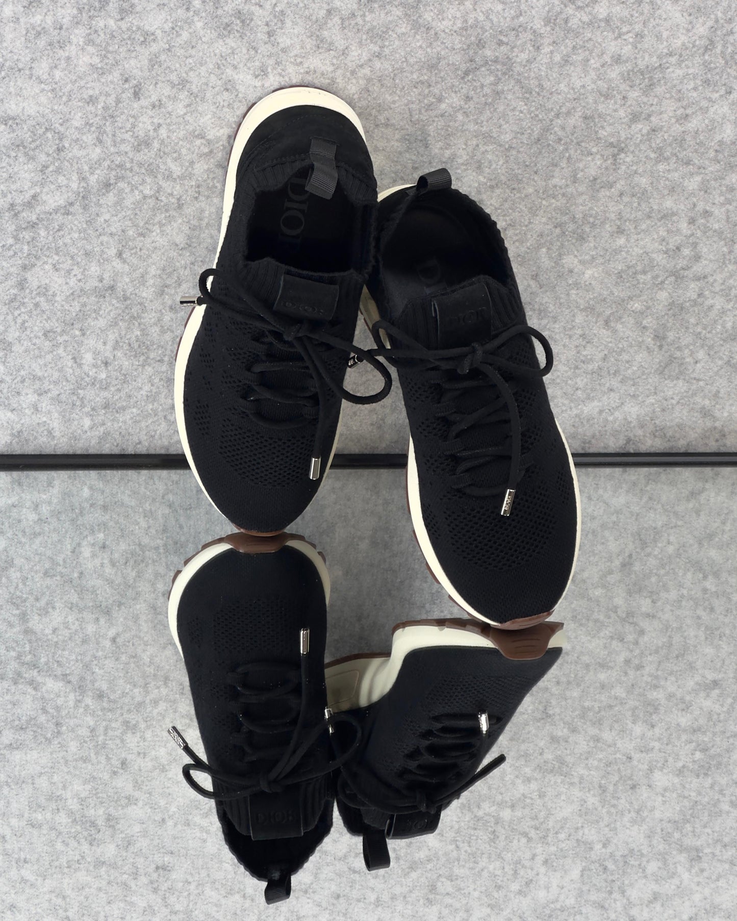 Dior B80 Lounge sneakers in black.
