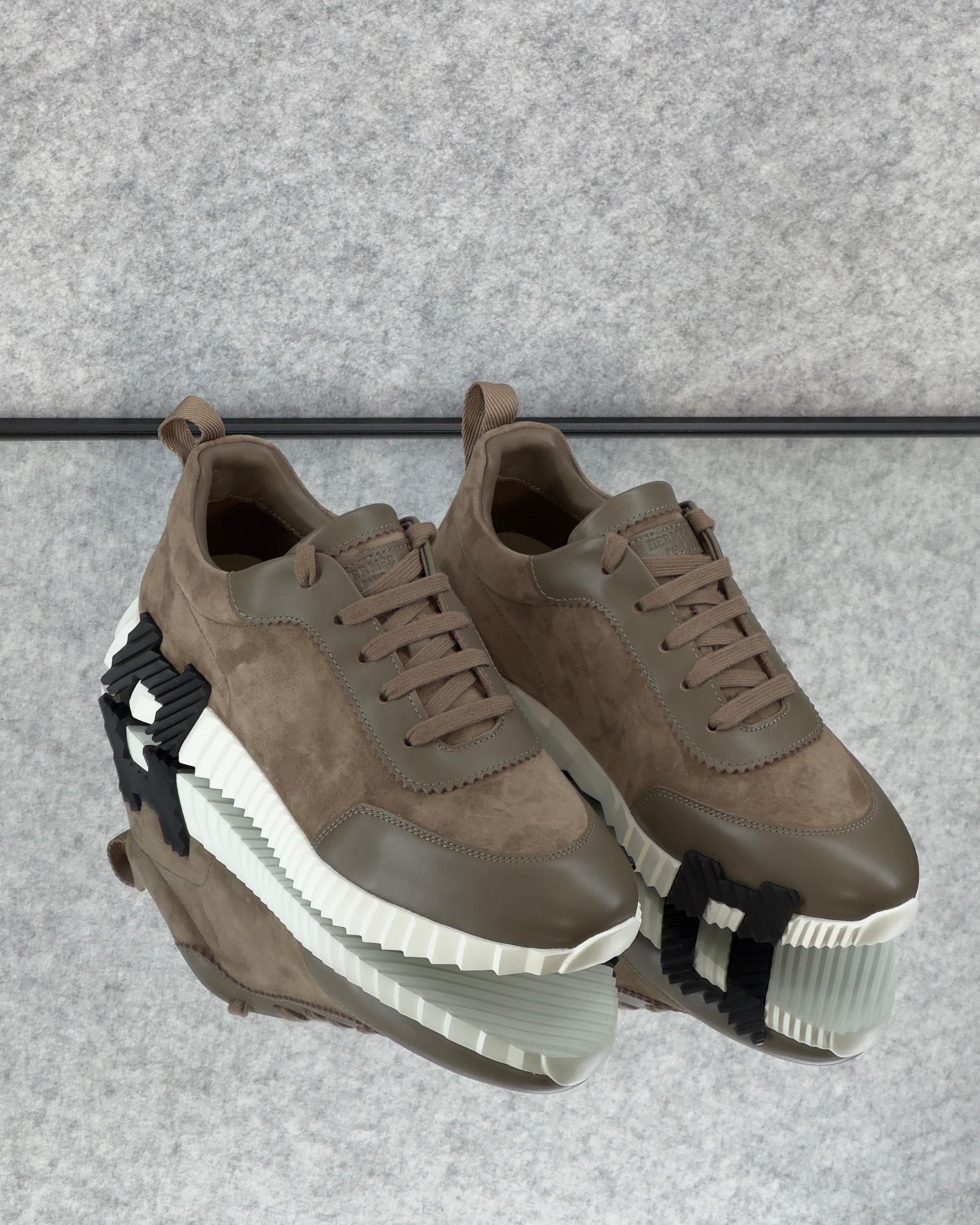 Hermes Bouncing Sneaker Calf & Suede ETOUPE