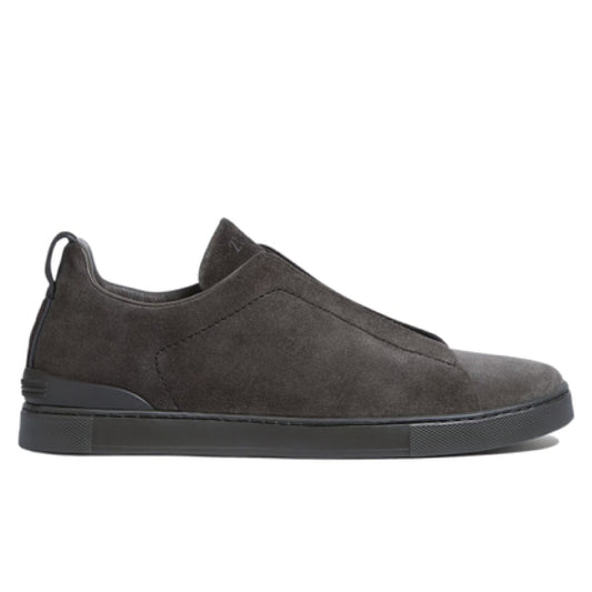 Premium luxury Zegna triple stitch Dark Chocolate suede