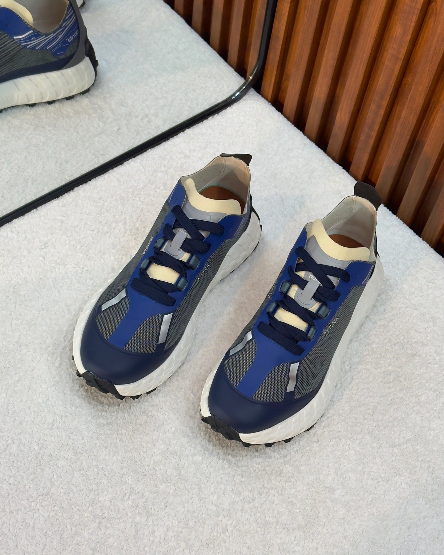 ZEGNA x norda™ black low-top Blue/White