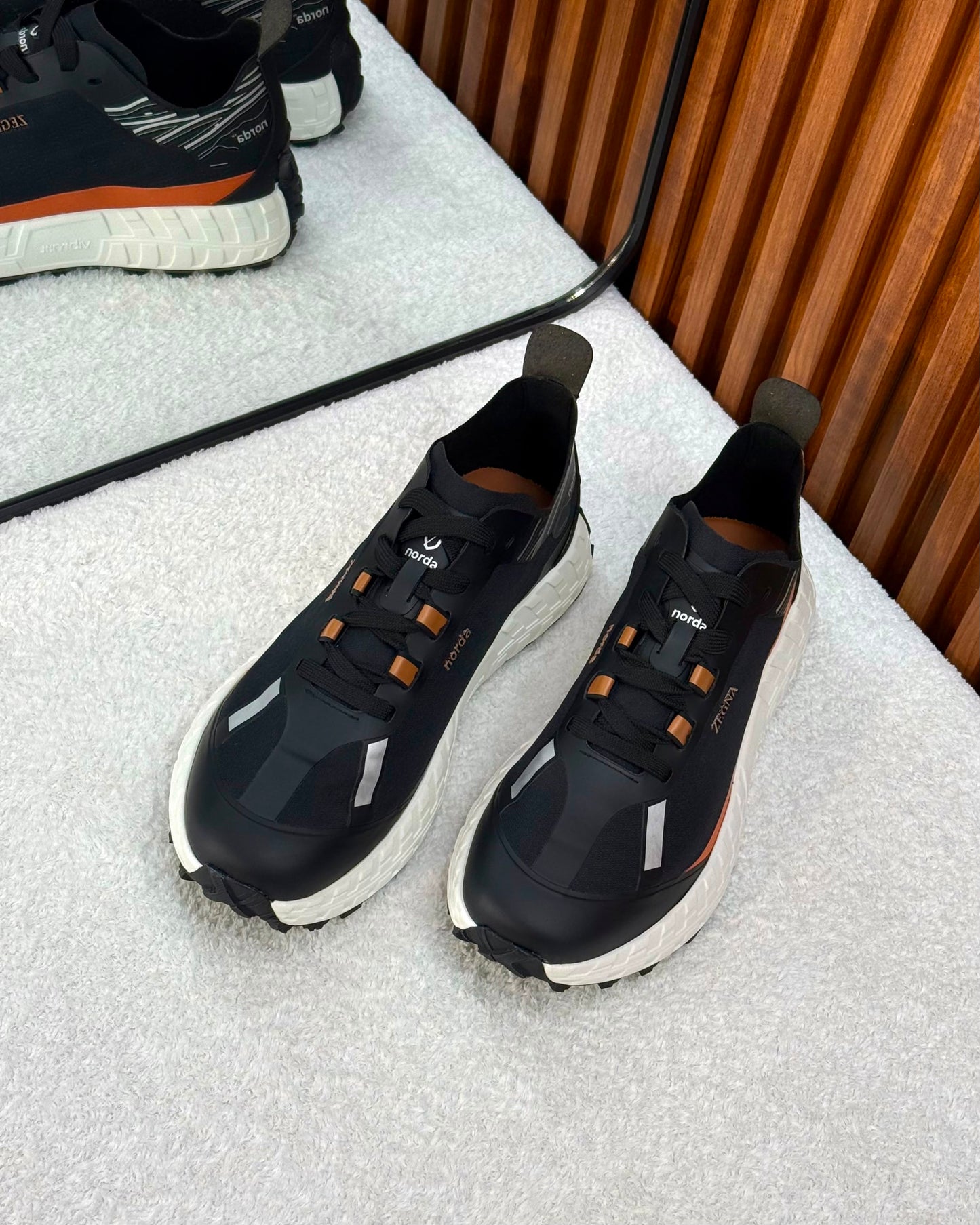 ZEGNA x norda™ black low-top Black/White