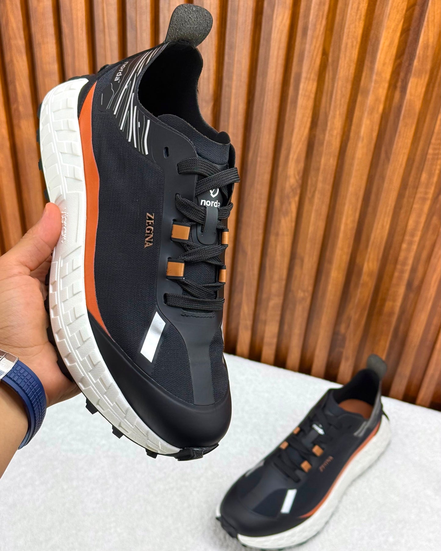 ZEGNA x norda™ black low-top Black/White