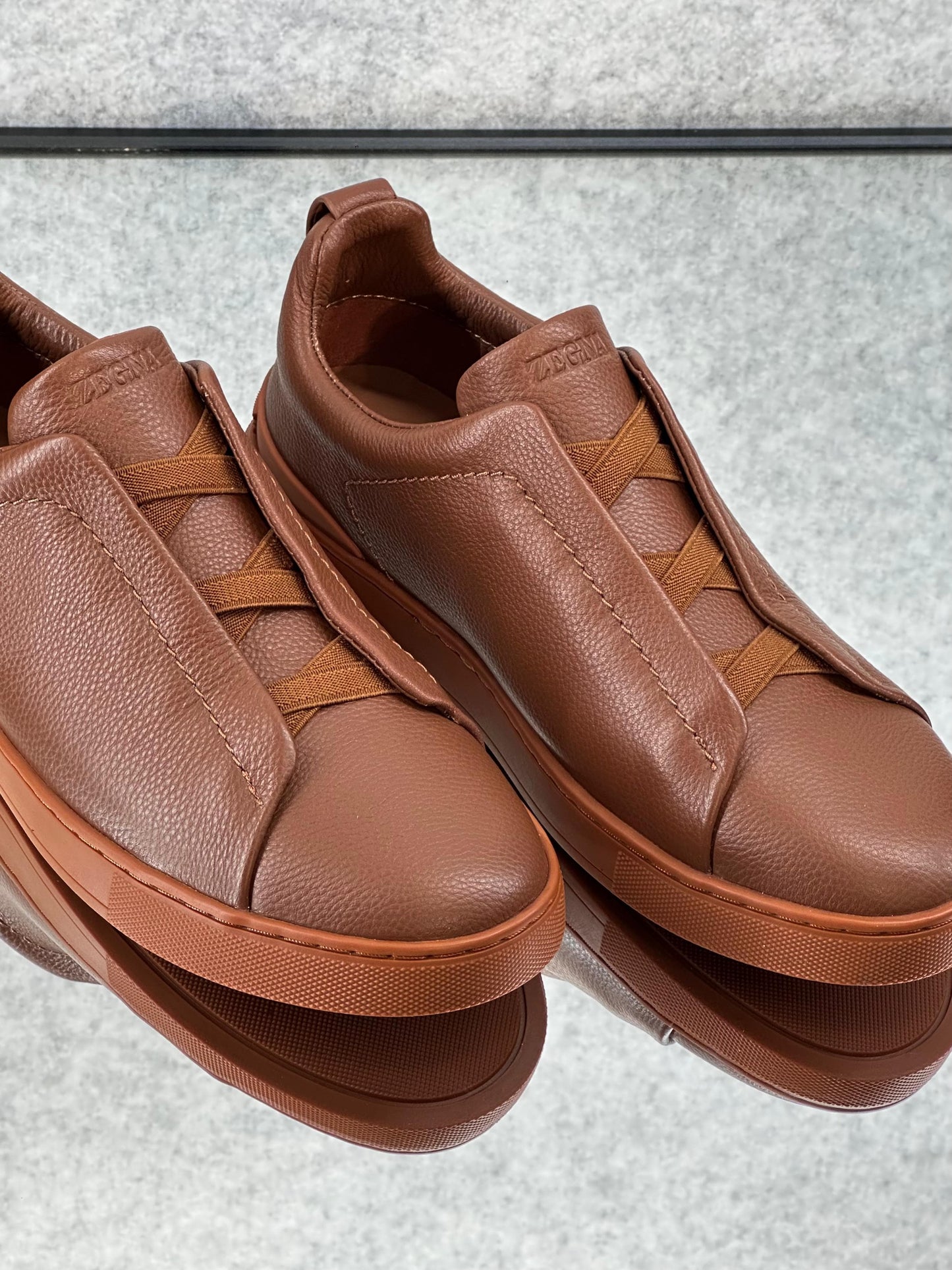 Premium luxury Zegna triple stitch foliage
