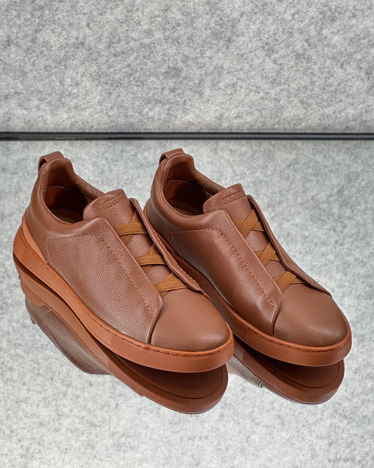 Premium luxury Zegna triple stitch foliage