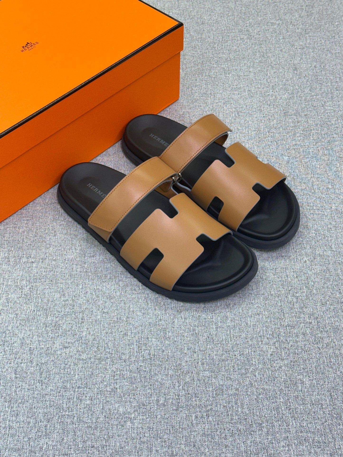 Hermès Chypre sandal adjustable strap leather