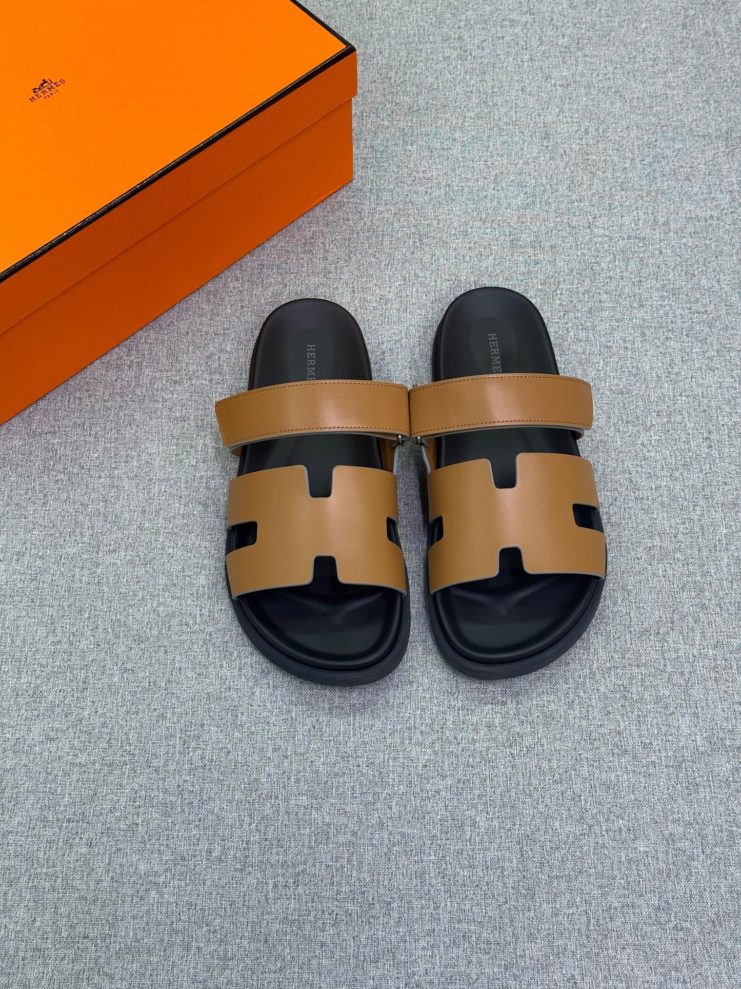 Hermès Chypre sandal adjustable strap leather