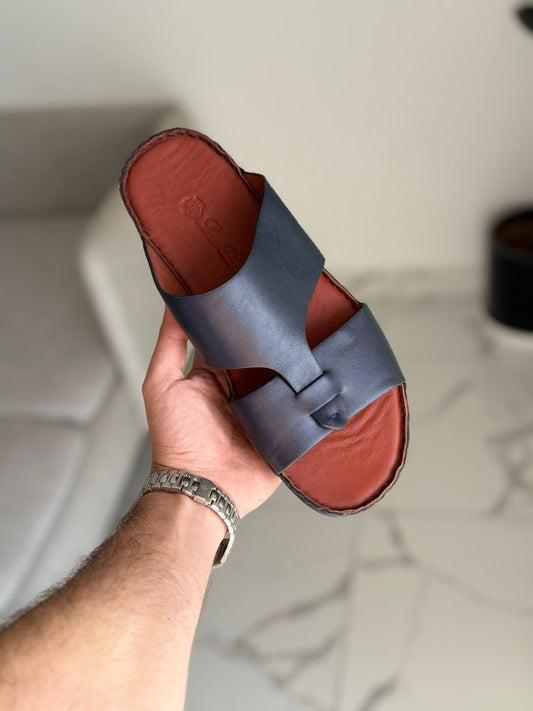Loropiana sandals calf leather blue.