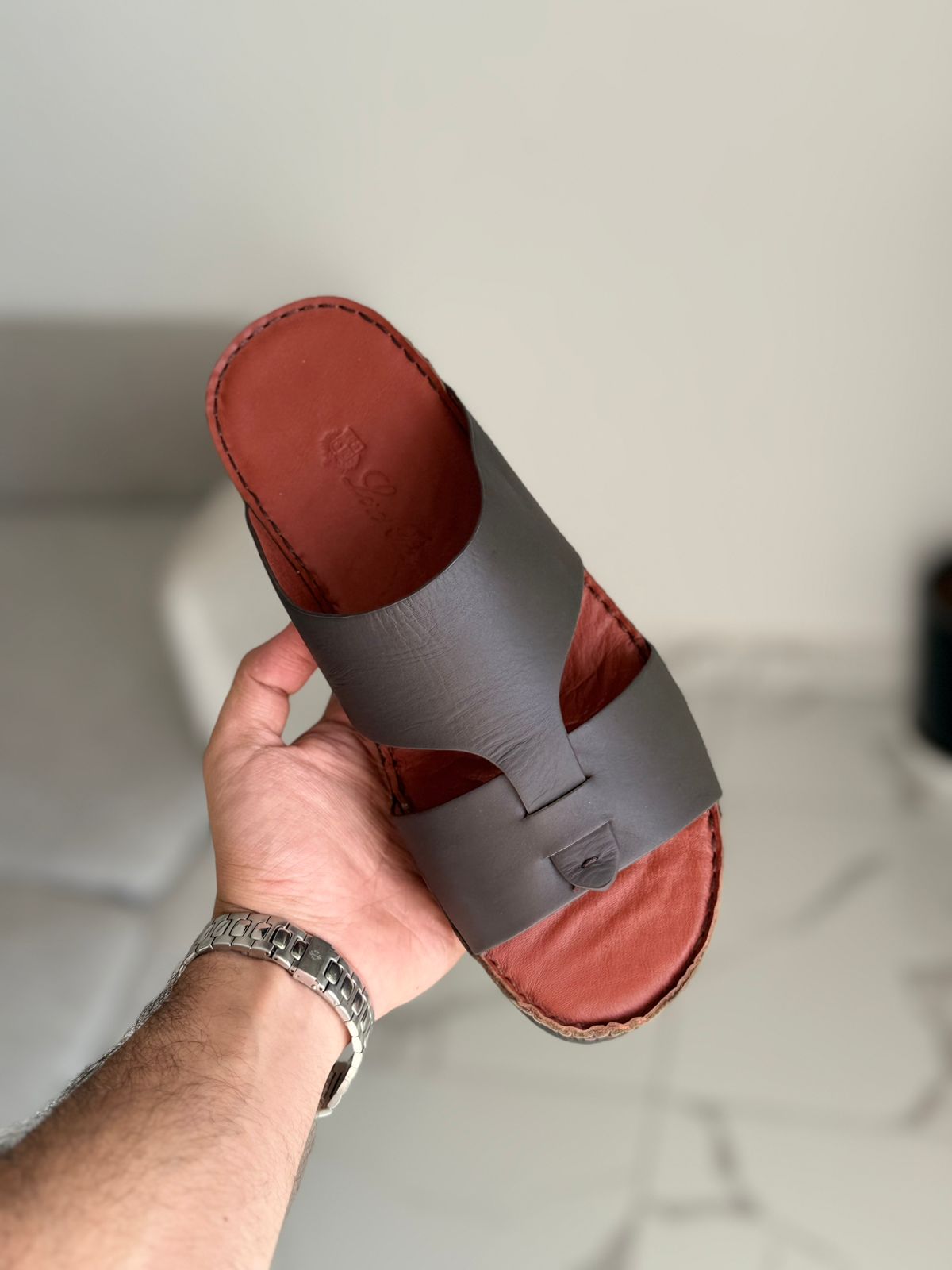 Loropiana sandals in calf leather Brown