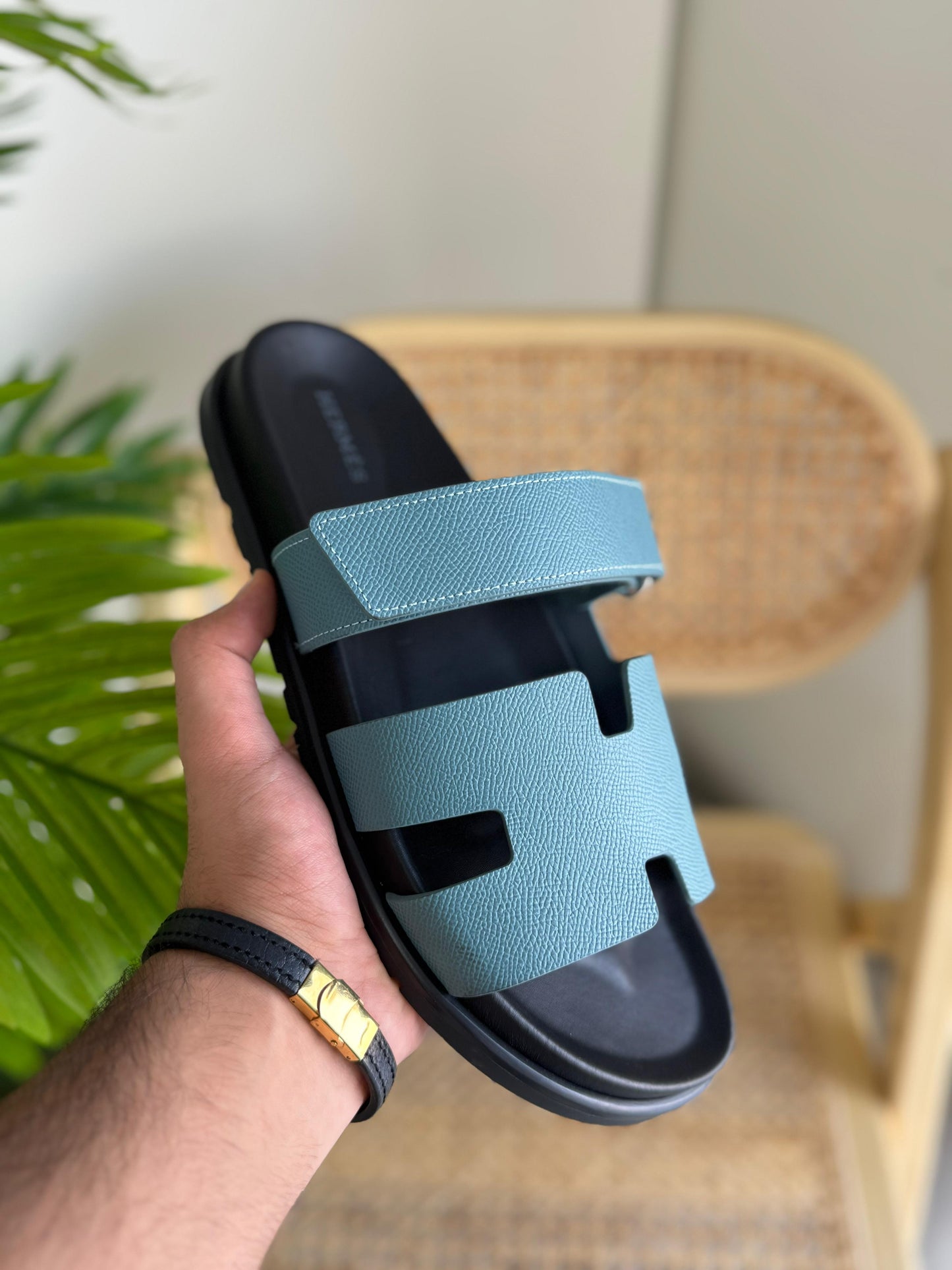 Hermès Chypre sandal, a techno-sandal rubber sole and an adjustable strap