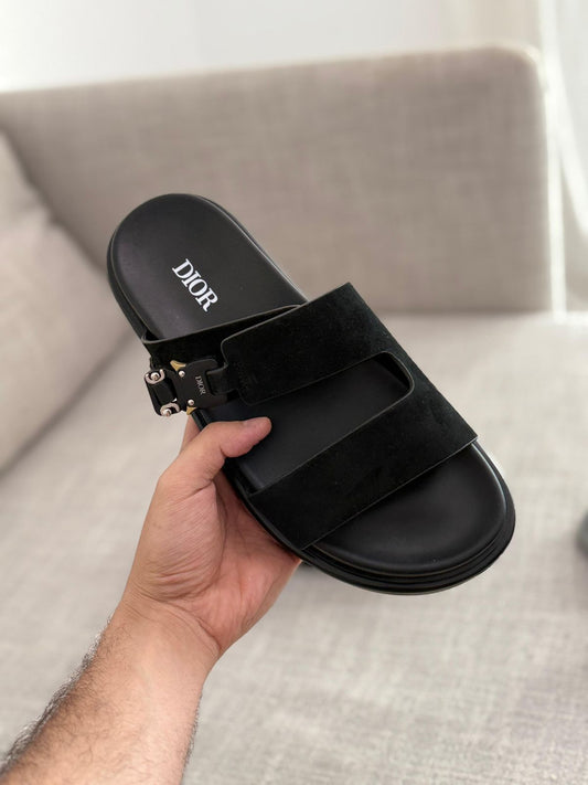 Dior Aqua Sandal Black suede