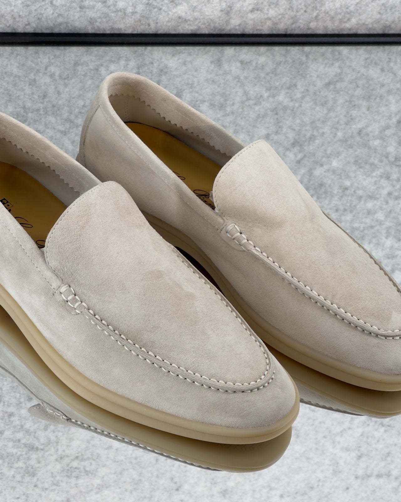 Summer Walk Loafer Suede Pearl