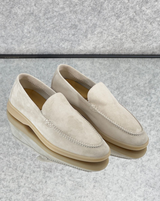 Summer Walk Loafer Suede Pearl