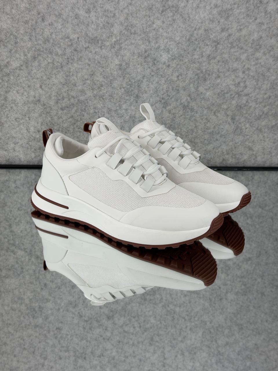 Loro piana Week End Walk Technical Mesh white
