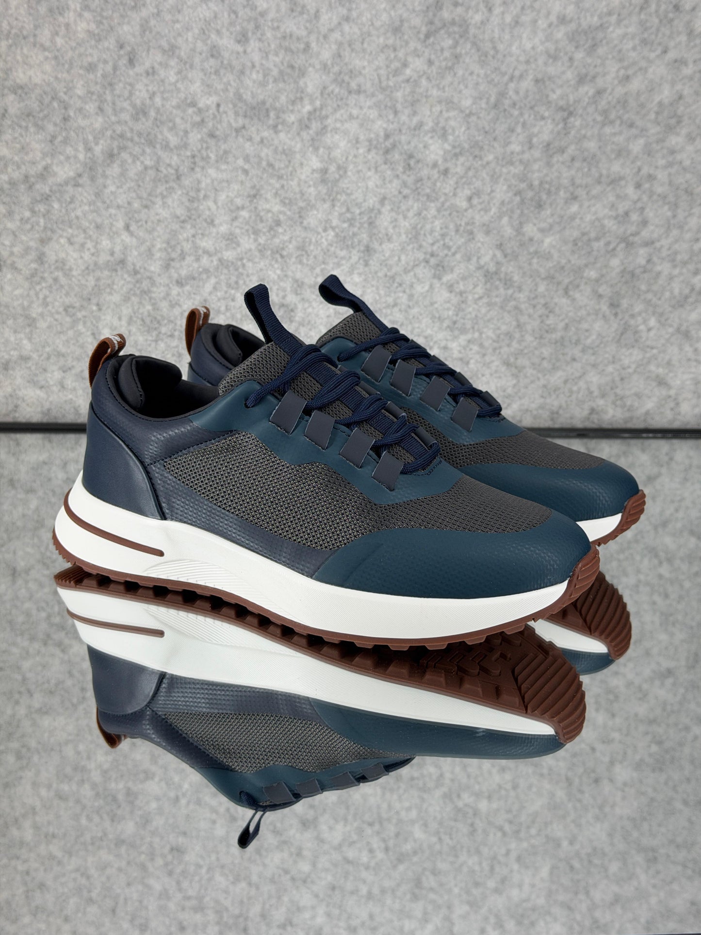 Loro piana Week End Walk Technical Mesh Charcoal Blue