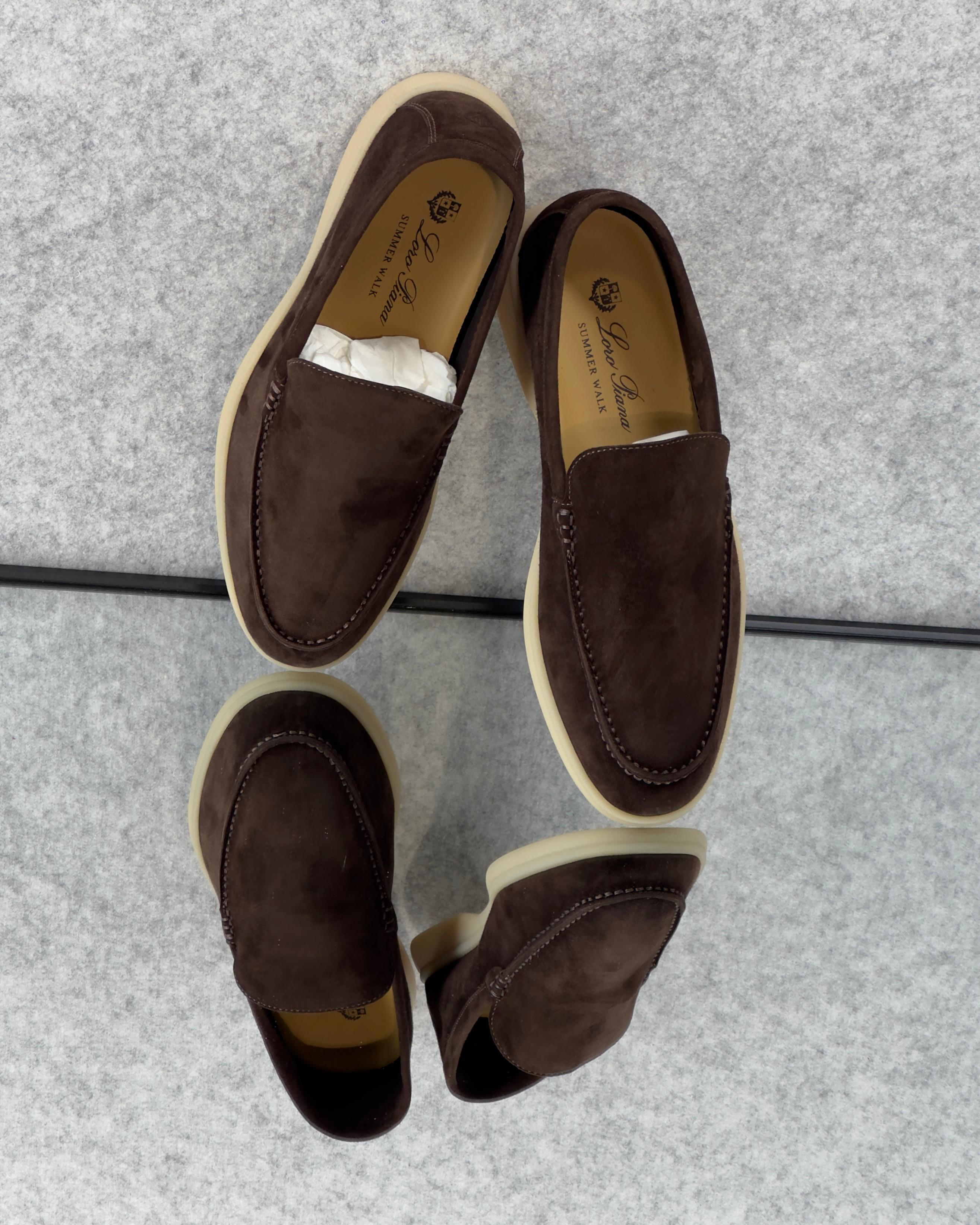 Loro piana summer walk - Winter Sweater Scarosso Brow – Meravo steps