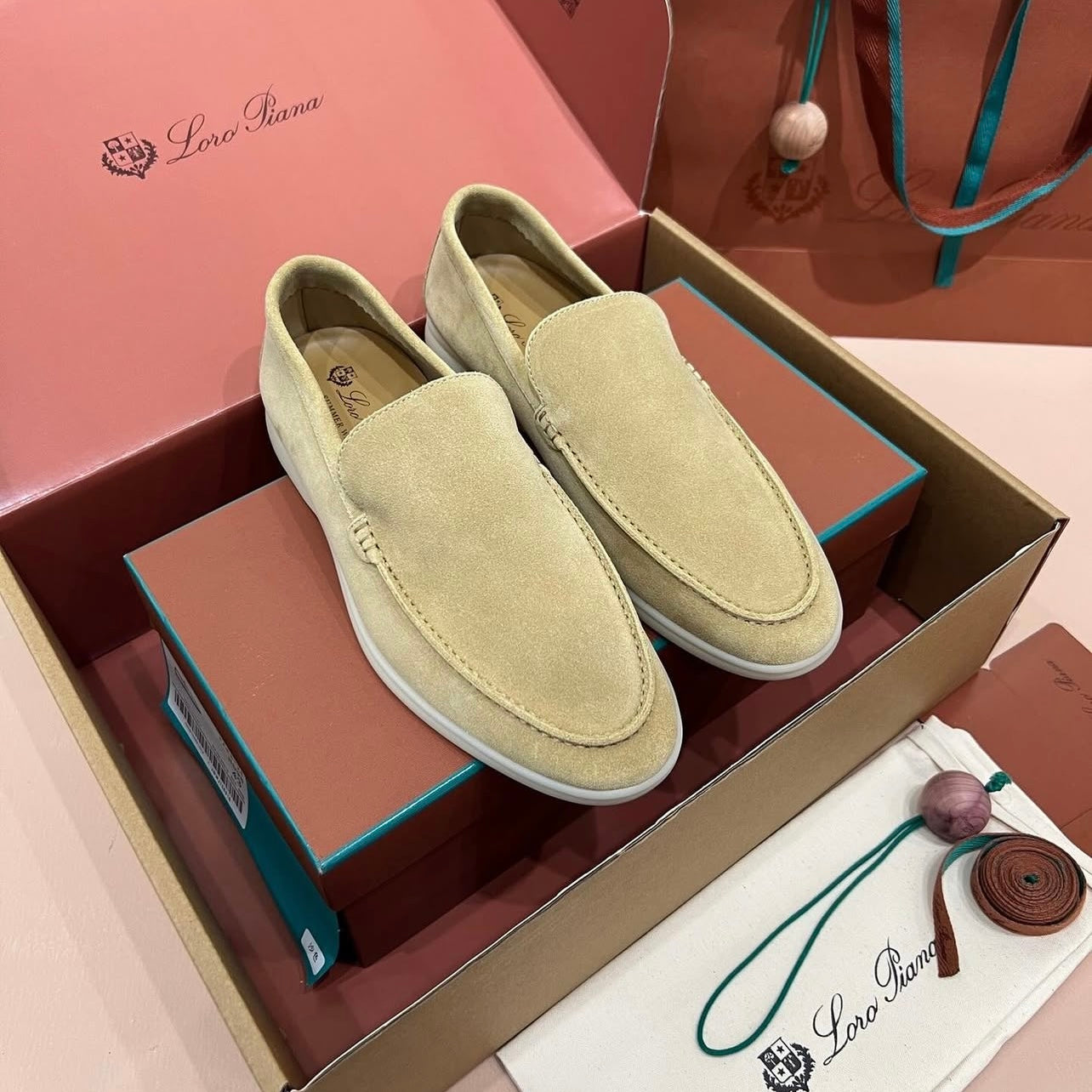 Loro Piana Summer Walk loafers for Men - Brown