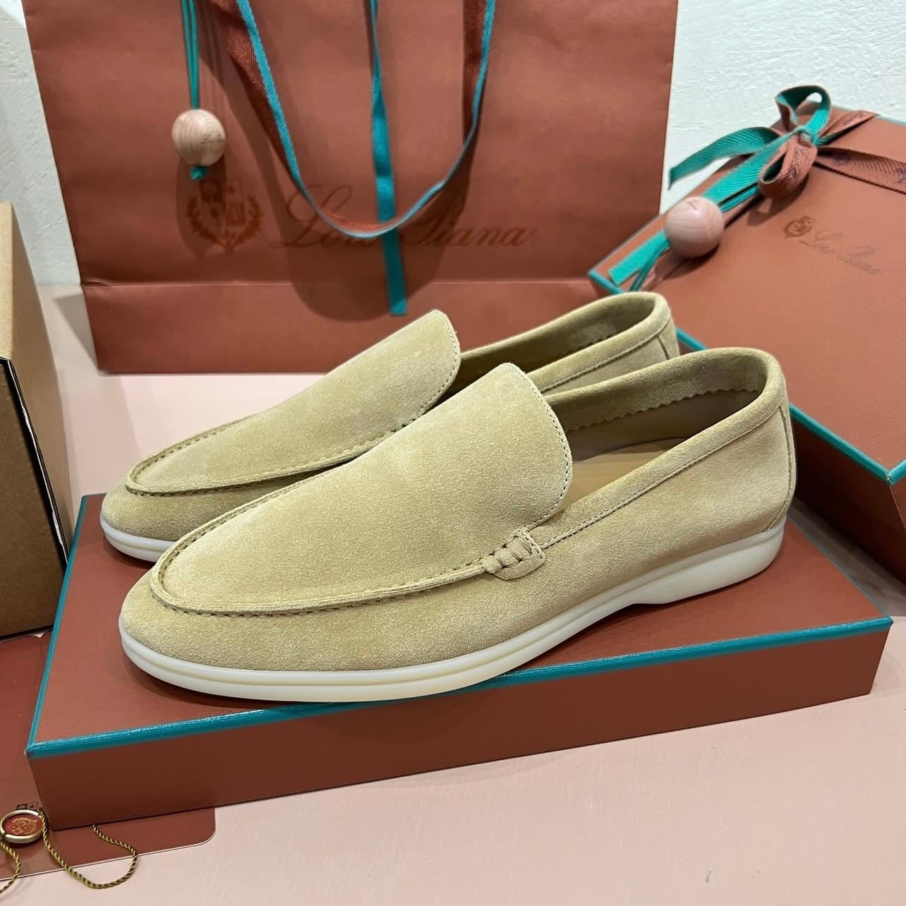 Loro Piana Summer Walk loafers for Men - Brown