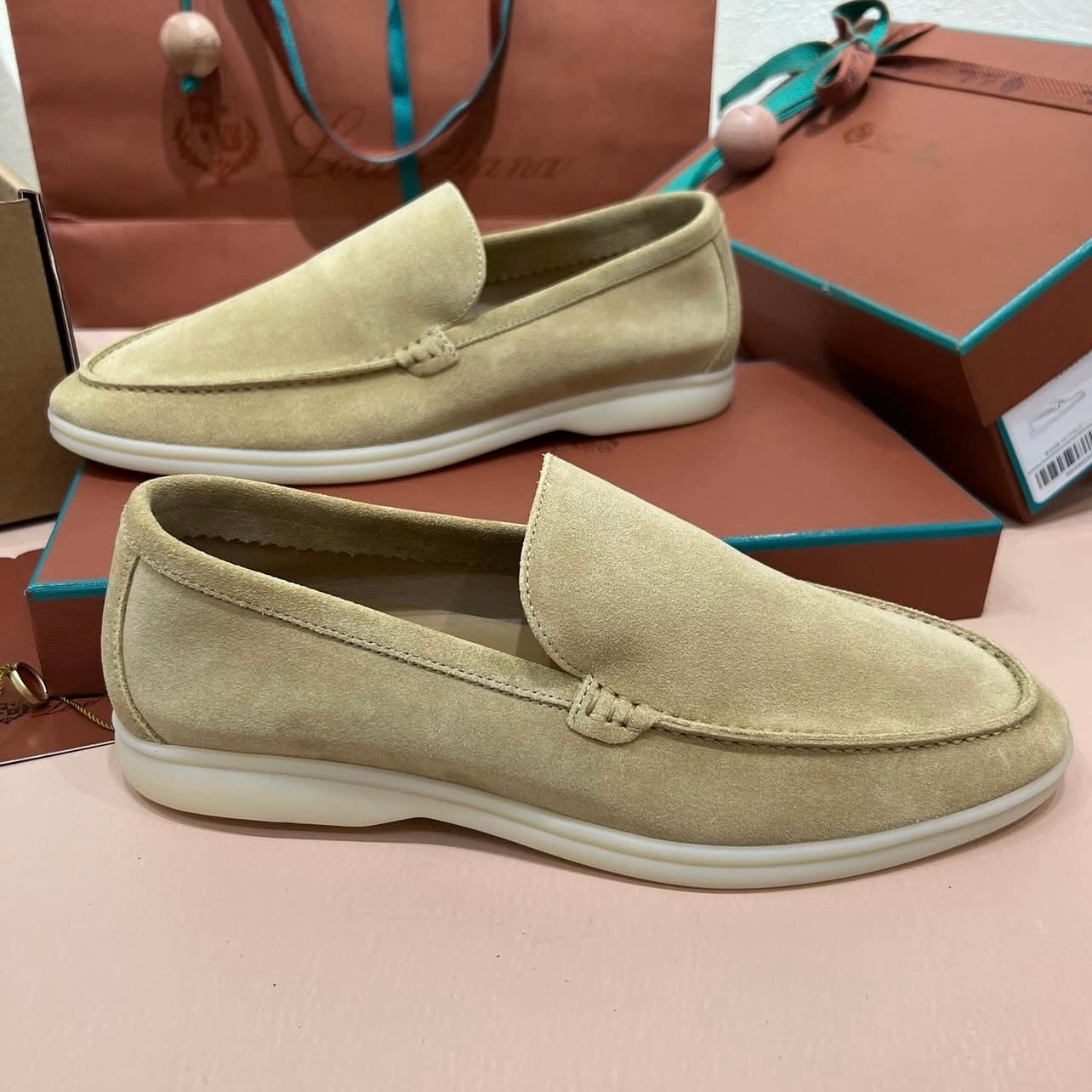 Loro Piana Summer Walk loafers for Men - Brown