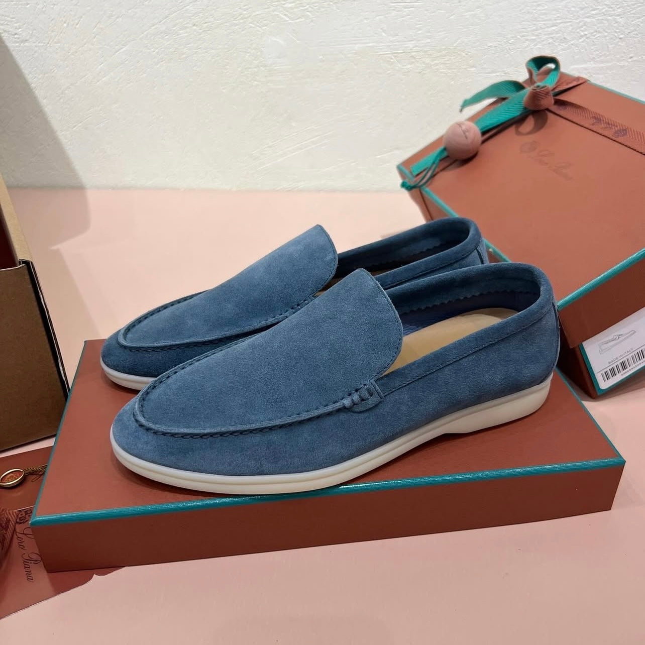 Loro Piana Summer Walk premium suede loafer