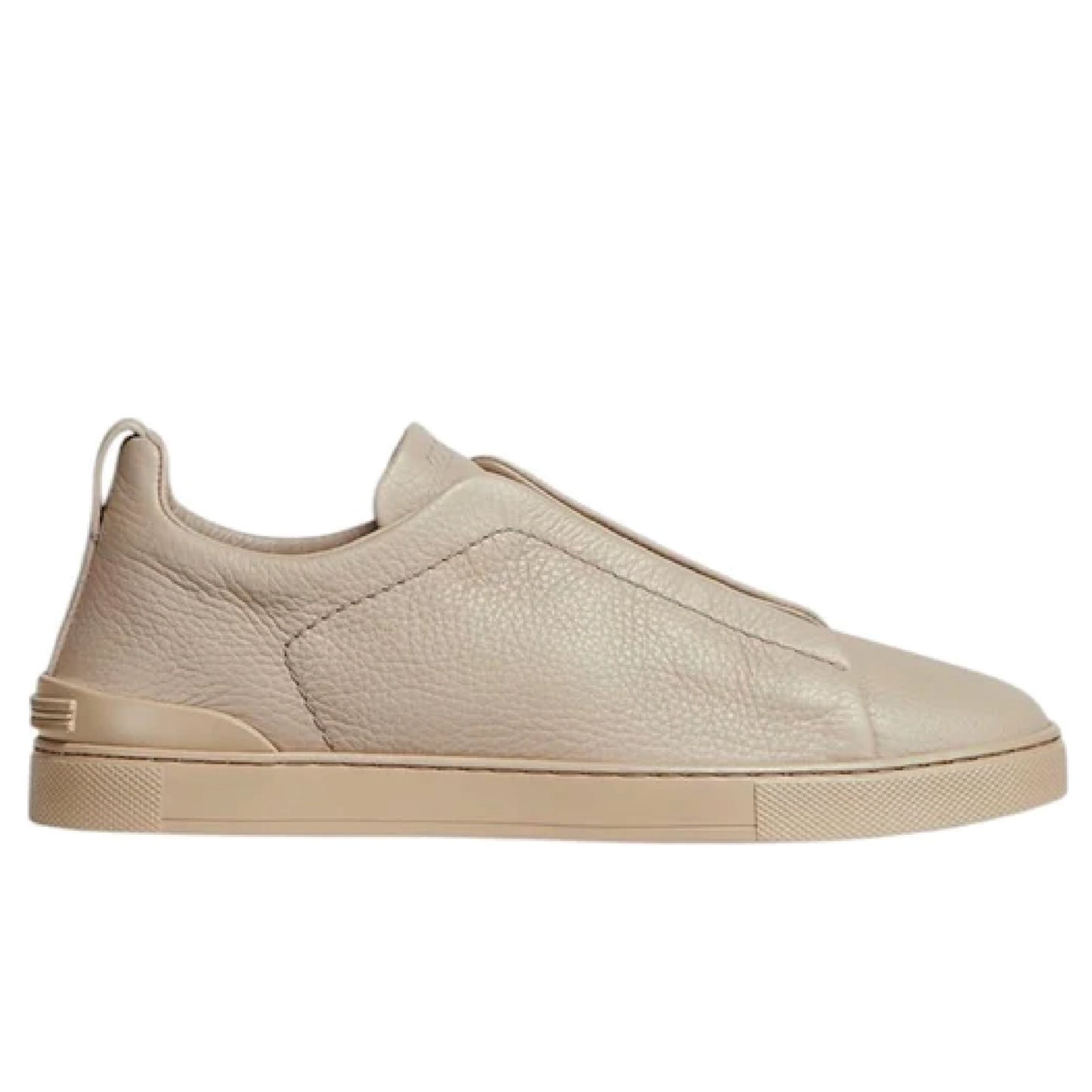 Premium luxury Zegna triple stitch beige