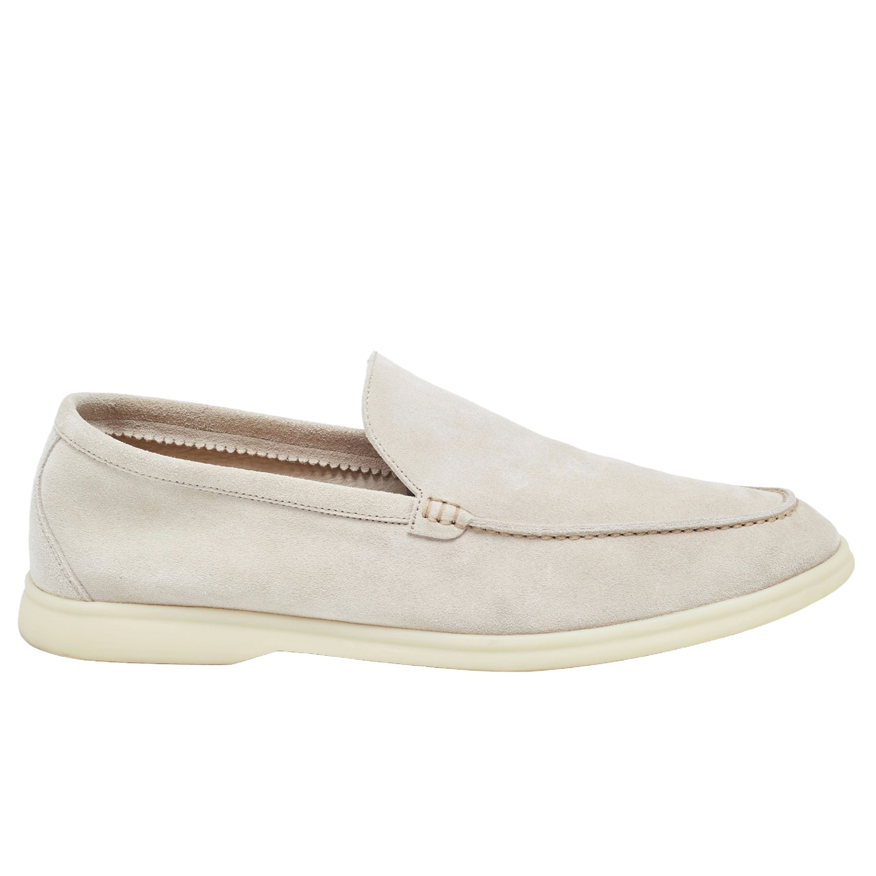 Summer Walk Loafer Suede Pearl – Meravo steps