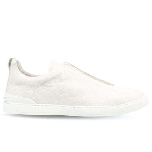 White Triple Stitch™ SECONDSKIN Sneakers| Zegna