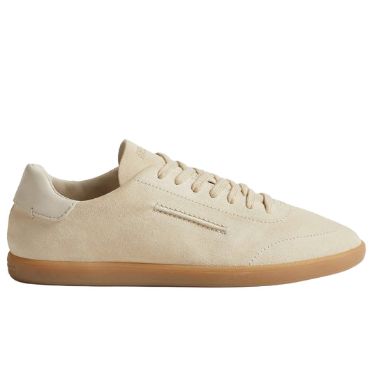 Zegna 232 Suede Sneakers in beige.