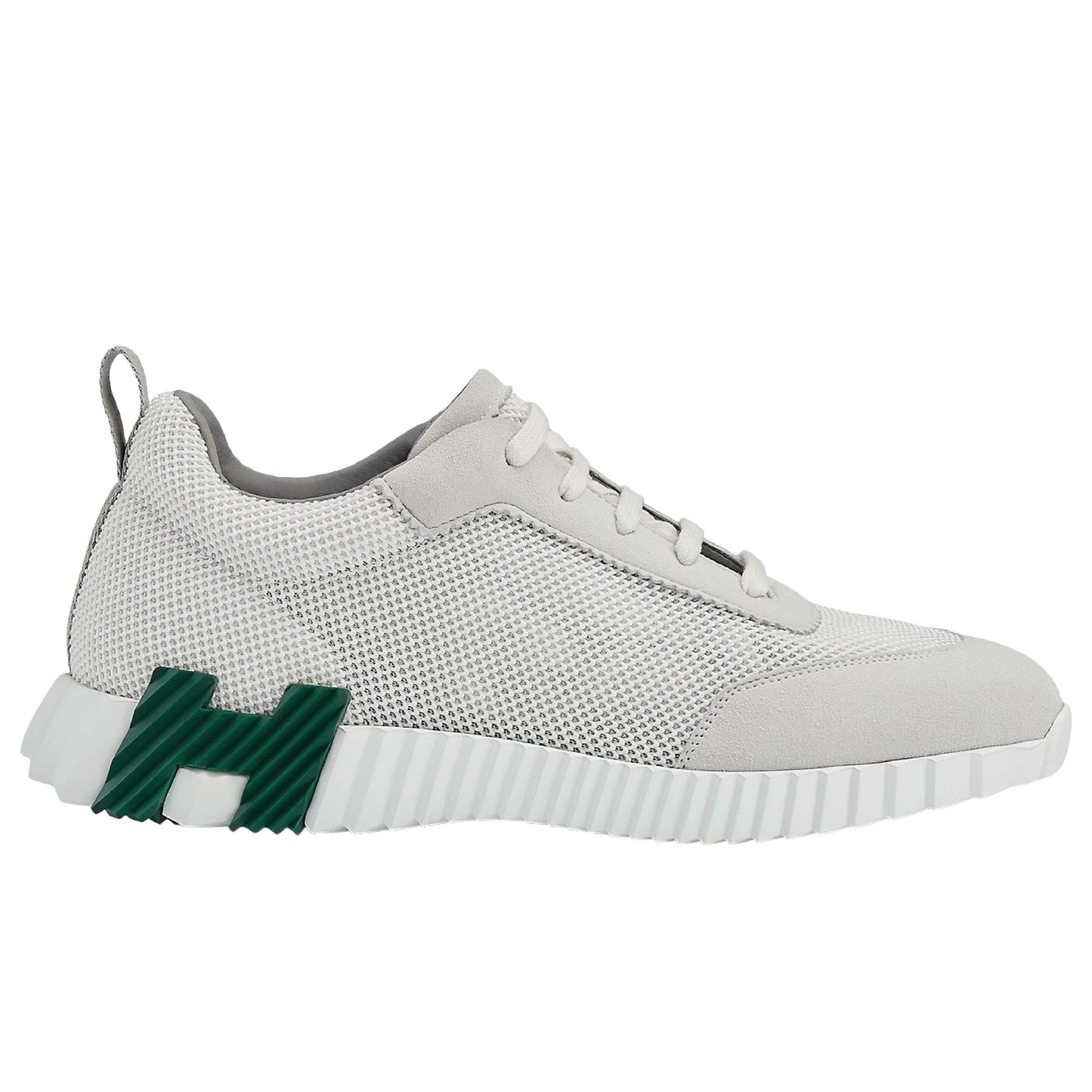 Hermès Bouncing sneaker, crafted with a technical mesh upper, suede panels