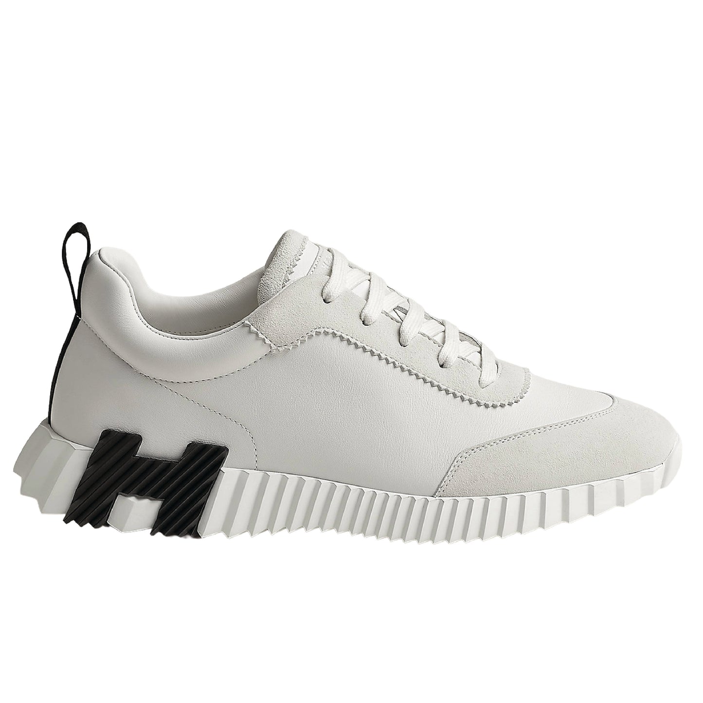 Hermès Bouncing Sneakers in white.