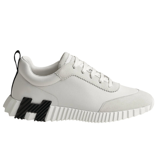 Hermès Bouncing Sneakers in white.