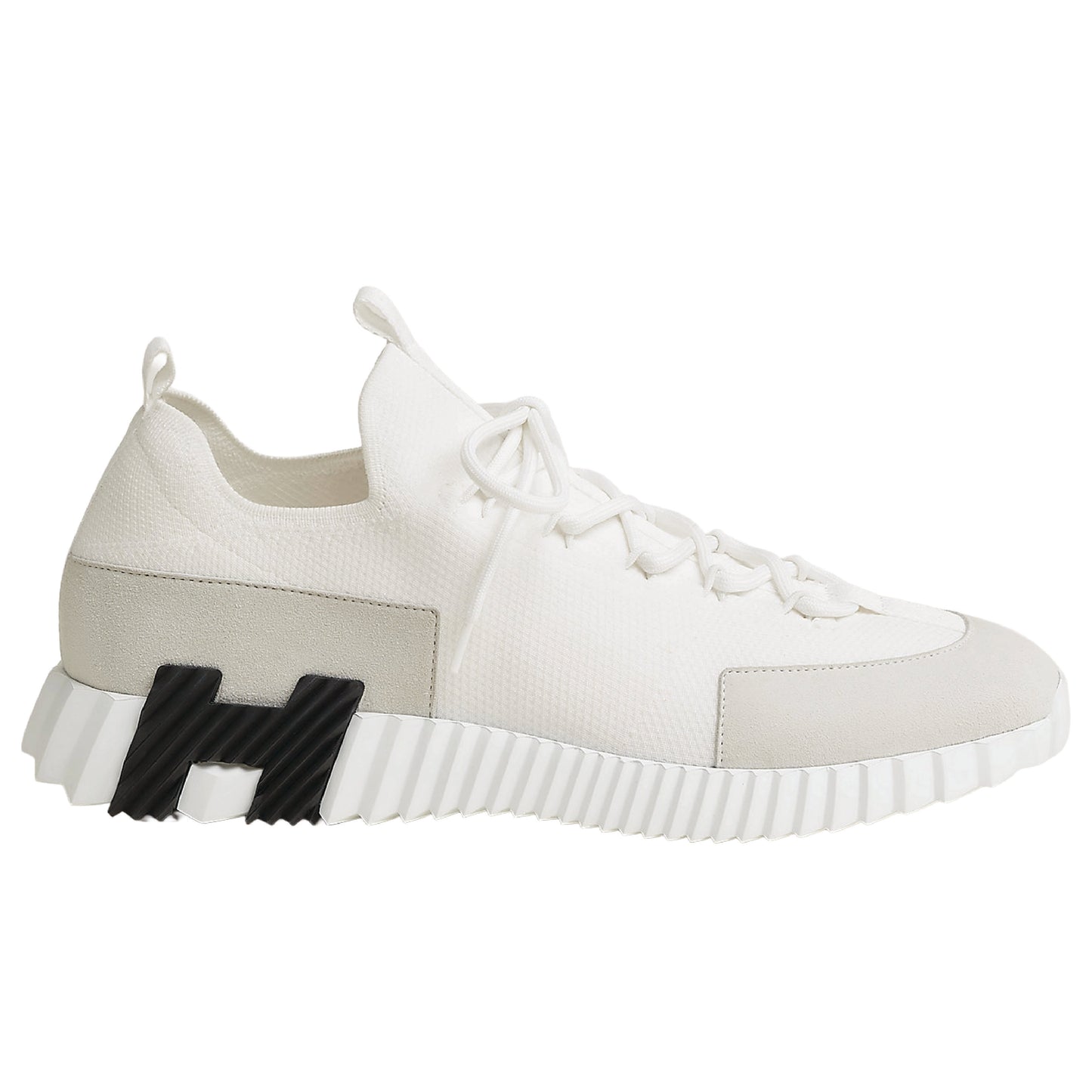 Hermès Paris Lift slip-on sneakers in white,