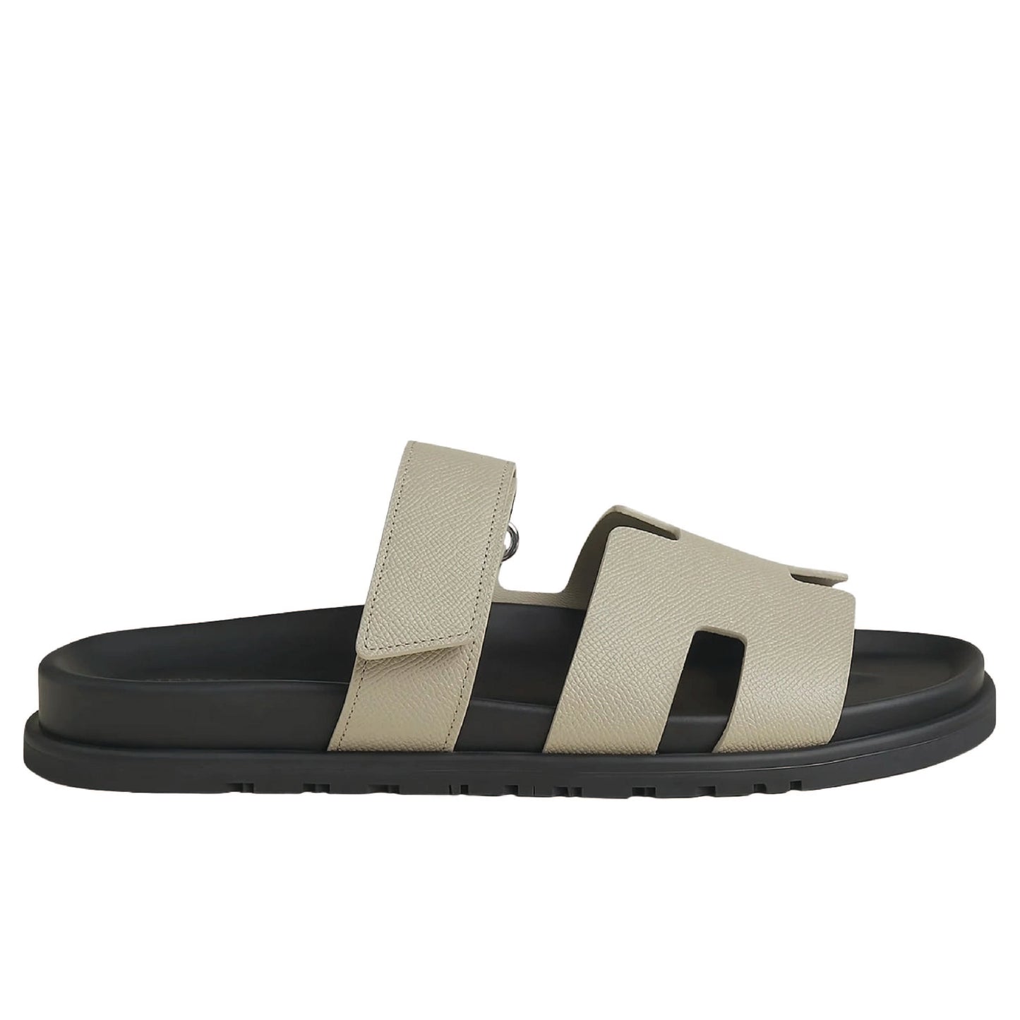 Hermès Chypre sandal, a men's techno-sandal anatomical rubber sole and an adjustable strap.