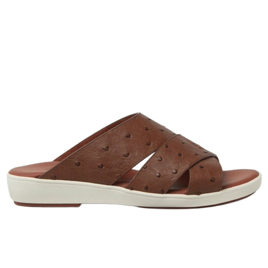 Loro Piana Palm Walk Sandals crafted from  ostrich leather.