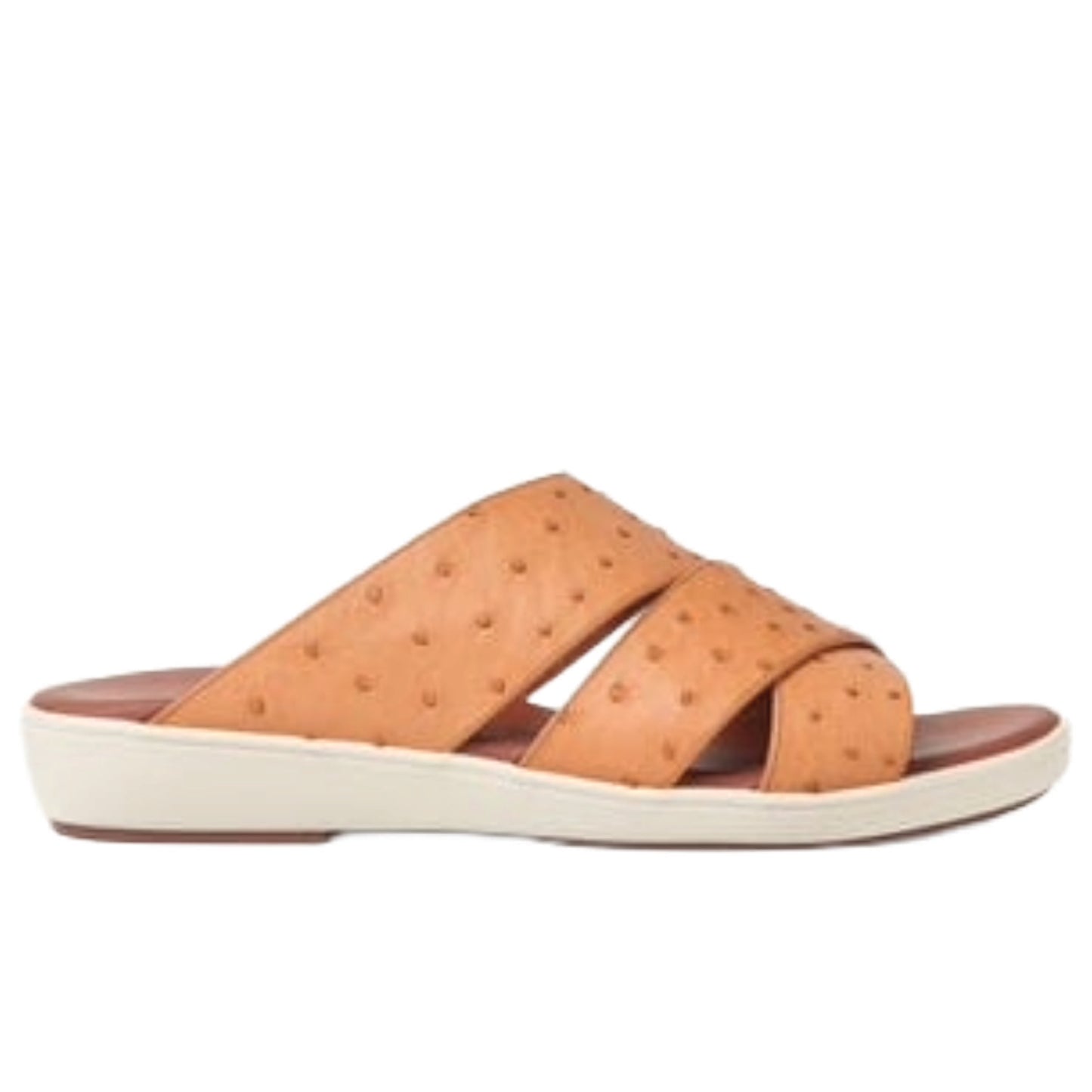 Loro Piana Palm Walk Sandal in ostrich leather.