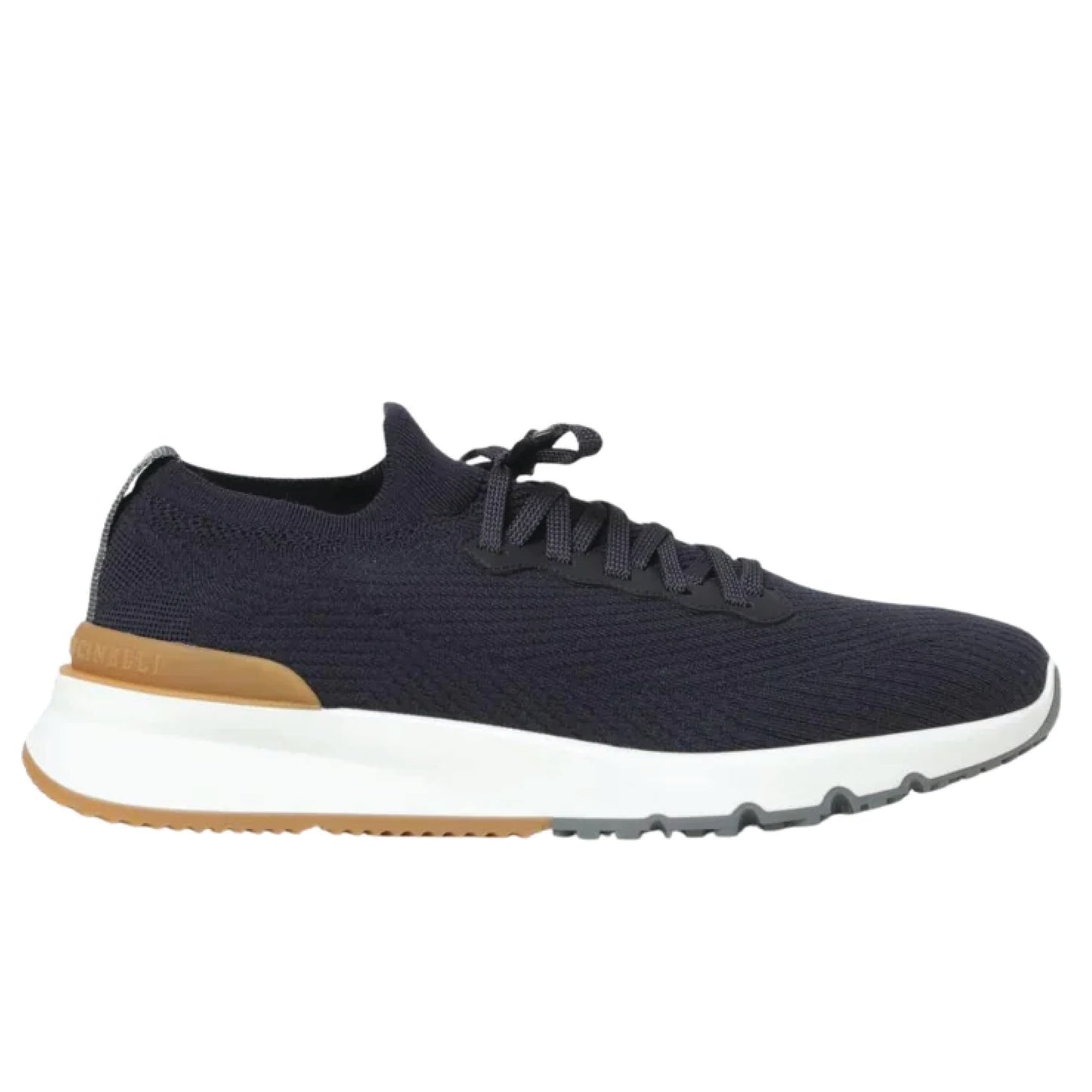 Brunello Cucinelli Men’s Knit Runner Sneaker – Stretch Cotton Blend