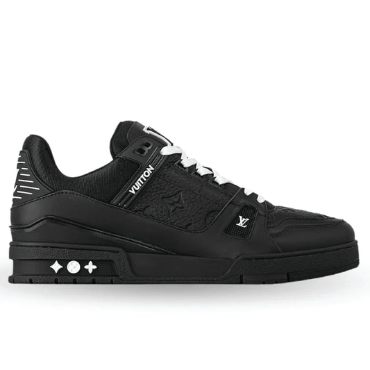 Louis Vuitton LV Trainer Sneaker – Black Monogram Calf Leather (Men’s)