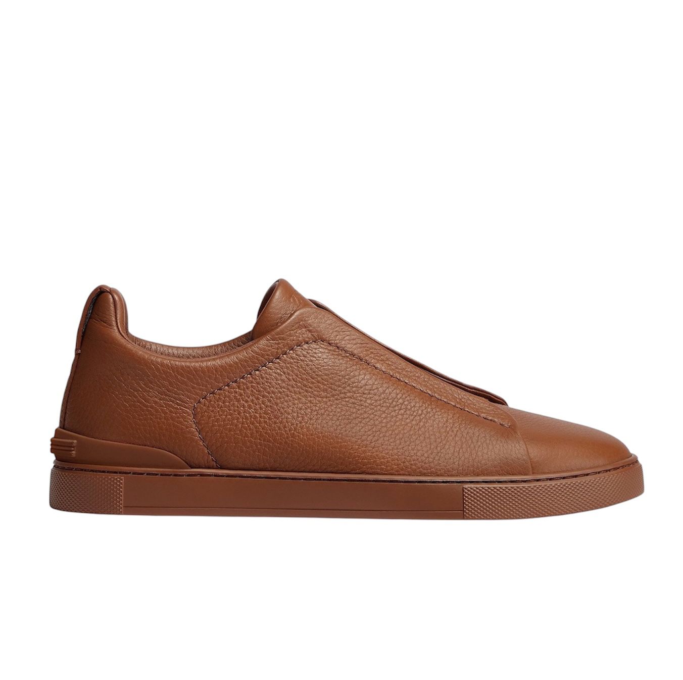 Zegna Foliage Deerskin Triple Stitch Sneakers