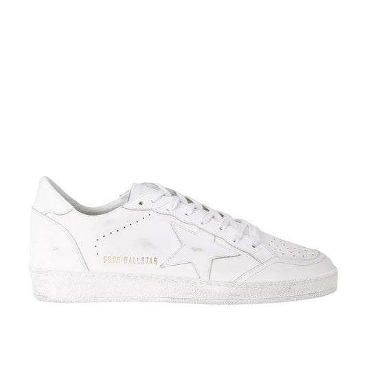 Golden Goose Ball Star “Triple White” Sneakers – Men’s (GMF00117 F004170 10100)